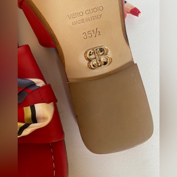 Beautisoles Sally red leather slides - Picture 6 of 6